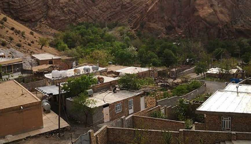 نمایی از روستای کویجان بهاباد در استان یزد